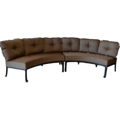 Elizabeth Patio Curve Park Bench by K&B Patio