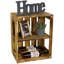 4 Pair Stackable Solid Wood Shoe Rack-615207613