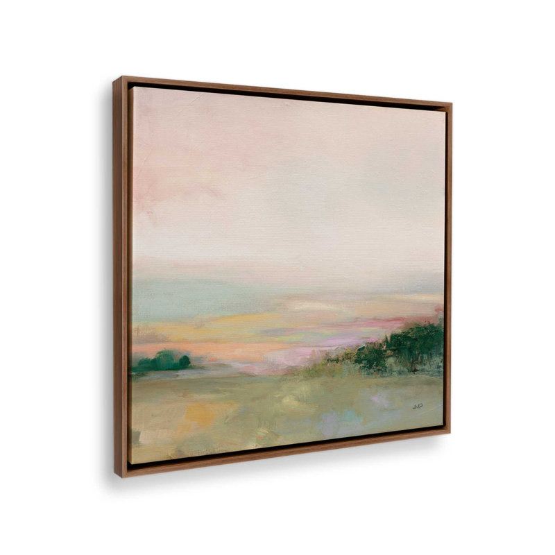 Vallée sombre et brillante, Impression encadrée sans passe-partout, Noyer, H 12 po x l 12 po x P 1,25 po