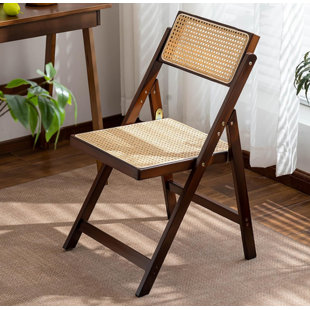Chaises de salle à manger pliables avec coussin VLISBO, chaises pliantes rembourrées légères et modernes, chaises de salle à manger en bois, chaises pliantes, ensemble de 2 pour pique-nique, camping, bureau, fête, noyer (Ensemble de 99)
