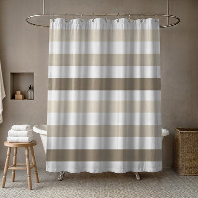 Boucher Striped Single Shower Curtain