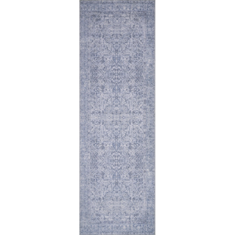 Dereck Hand Hooked Oriental Indoor Rug, Runner 2'6" x 7'6"
