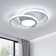 Double 2-Light LED Flush Mount Ceiling Light