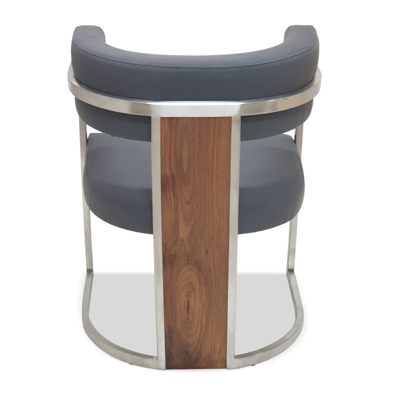 Fauteuil Maia gris / brun