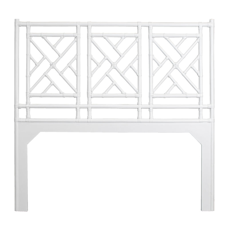 Chippendale Open-Frame Headboard, White, Full