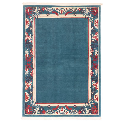Tapis sarcelle Caudell 5 pi 7 po x 7 pi 9 po