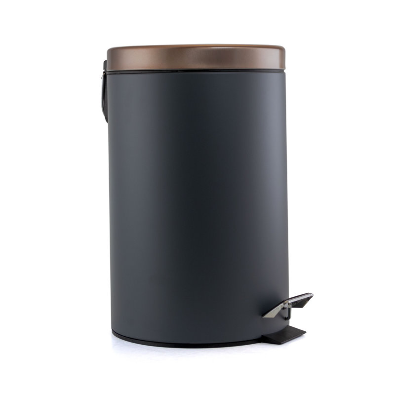 Aluminum Step On Waste Baskets, 1.3
