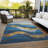 Machine Washable Indoor/Outdoor Xhevrie Blue Rug-189892482