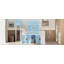 Lit mezzanine avec tente coulissante et tour-1647970167