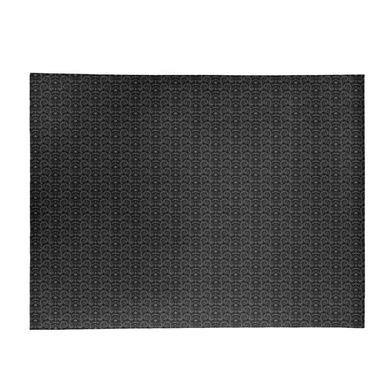 Tapis de troisième espace noir oculaire, Rectangle 5 pi x 7 pi