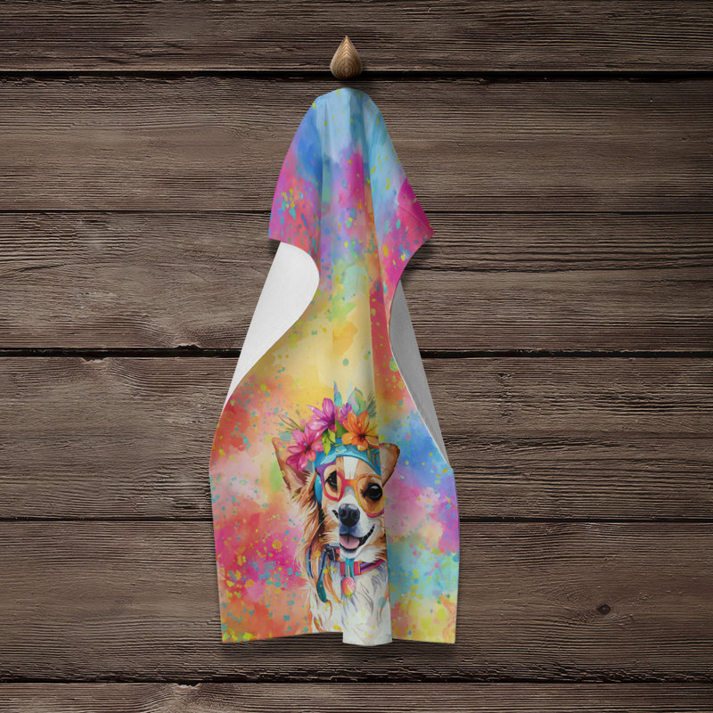 Serviette de cuisine Chihuahua Hippie Dawg