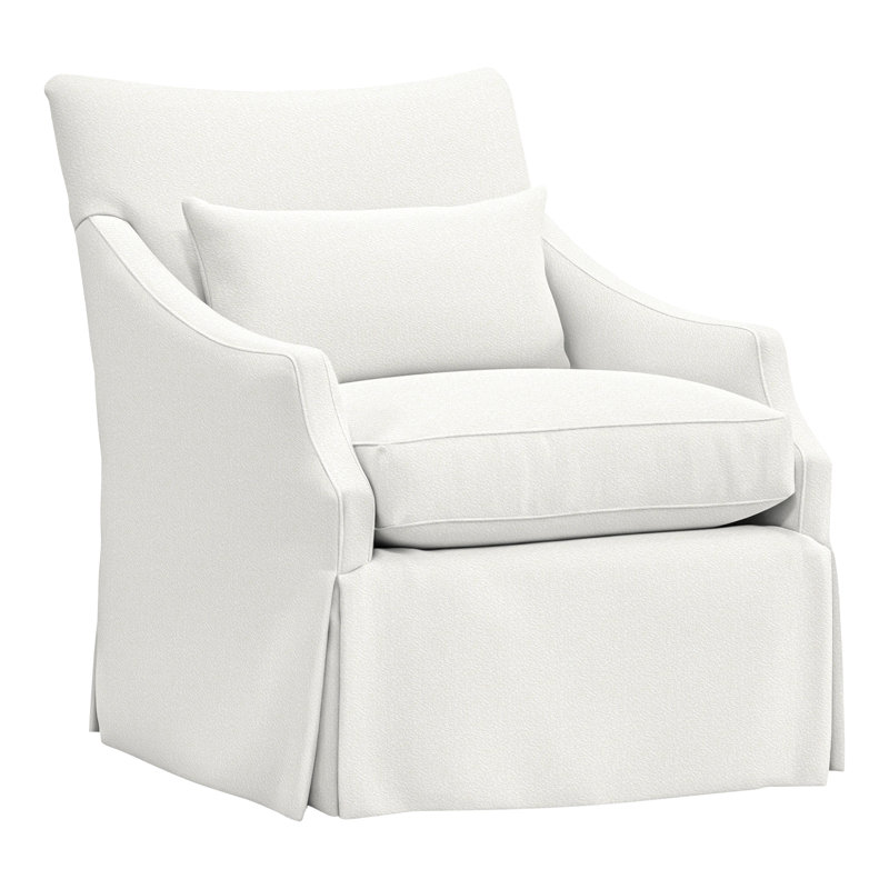 Gulley Slipcovered Armchair, Kempsey Sheepskin