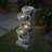 Weather Resistant Waterfall Fountain with Lights