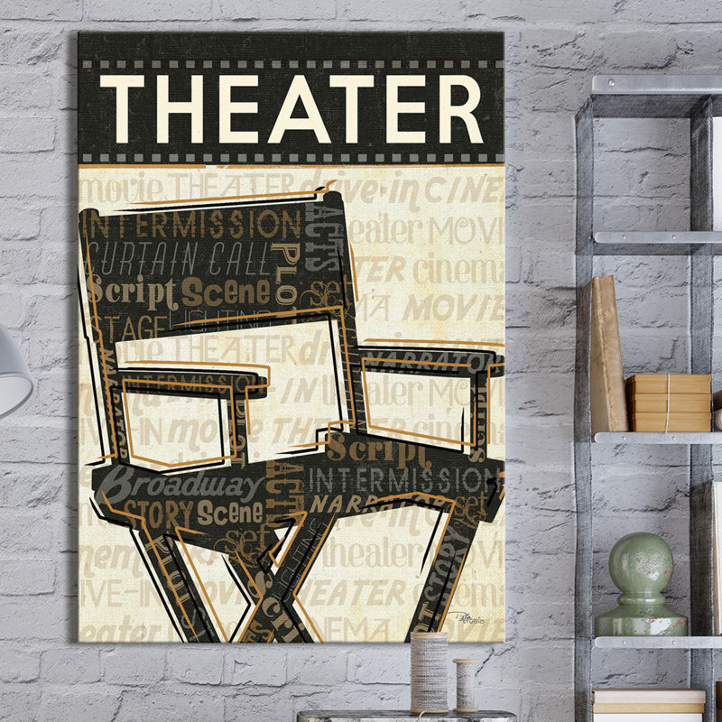 « théâtre », reproduction d’impression sur toile tendue, H 30 po x l 18 po