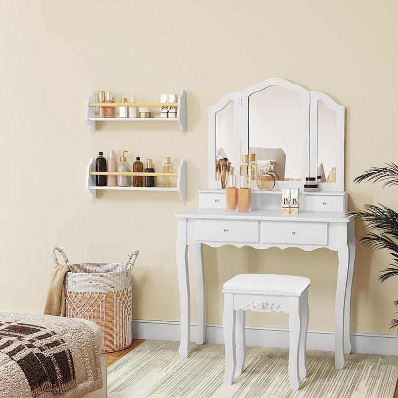 Elysburg 3 Piece Floating Shelf, 23cm H x 55cm W x 12.7cm D