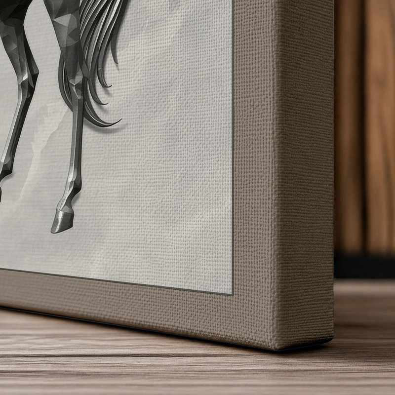 Pegasus Classical - Wrapped Canvas, 30x20 - 76.2 x 50.8 cm, Taupe Border