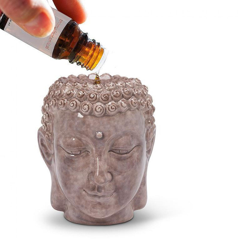 Réchaud à huile essentielle tête de Bouddha