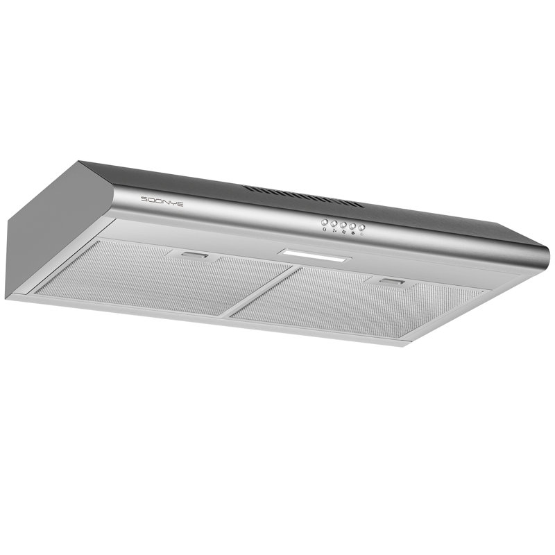 Soonye 30" 250 CFM Convertible Under Cabinet Range Hood with Mesh Filter