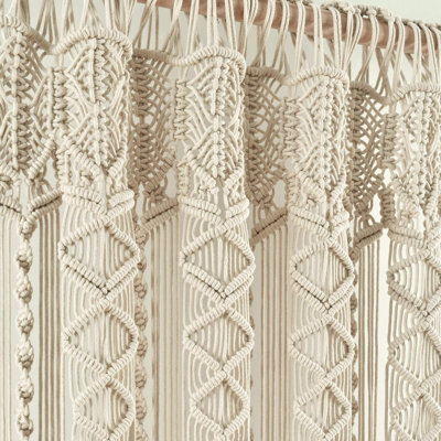 Cotton Semi Sheer Single Curtain Panel