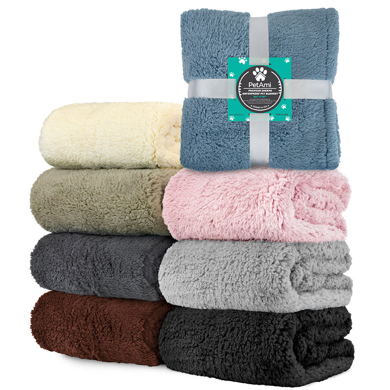 X-Large Brown Waterproof Sherpa Pet Blanket