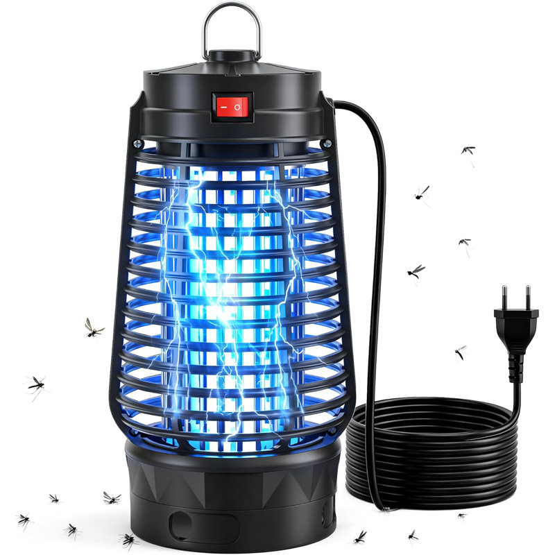 Veilleuse 2-en-1 et insecte zapper, lampe tueuse de moustique silencieuse avec, portatif compact pour hôtel de camping-car, couverture de 16 po