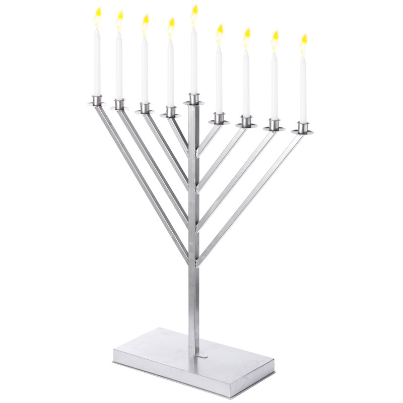 Menorah for Synagogue, H 24 po x l 6,25 po x P 25,5 po
