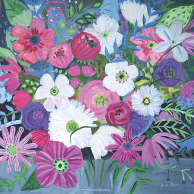 Jungle Of Florals by Farida Zaman - Wrapped Canvas Painting