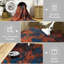 Tapis moderne et abstrait, tapis de chambre lavable-1187913777