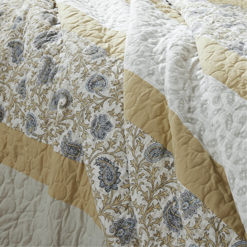 6 pièces de literie jaune, très grand / très grand, de qualité supérieure, avec des coussins tendance et une courtepointe en microfibre