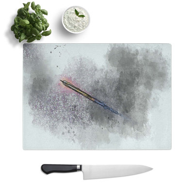 Tempered Glass Blast off Chopping Board
