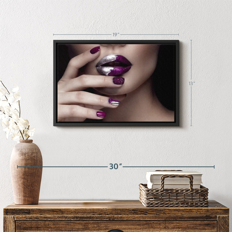 «High Fashion Nails Wall Art», H 13 po x l 19 po