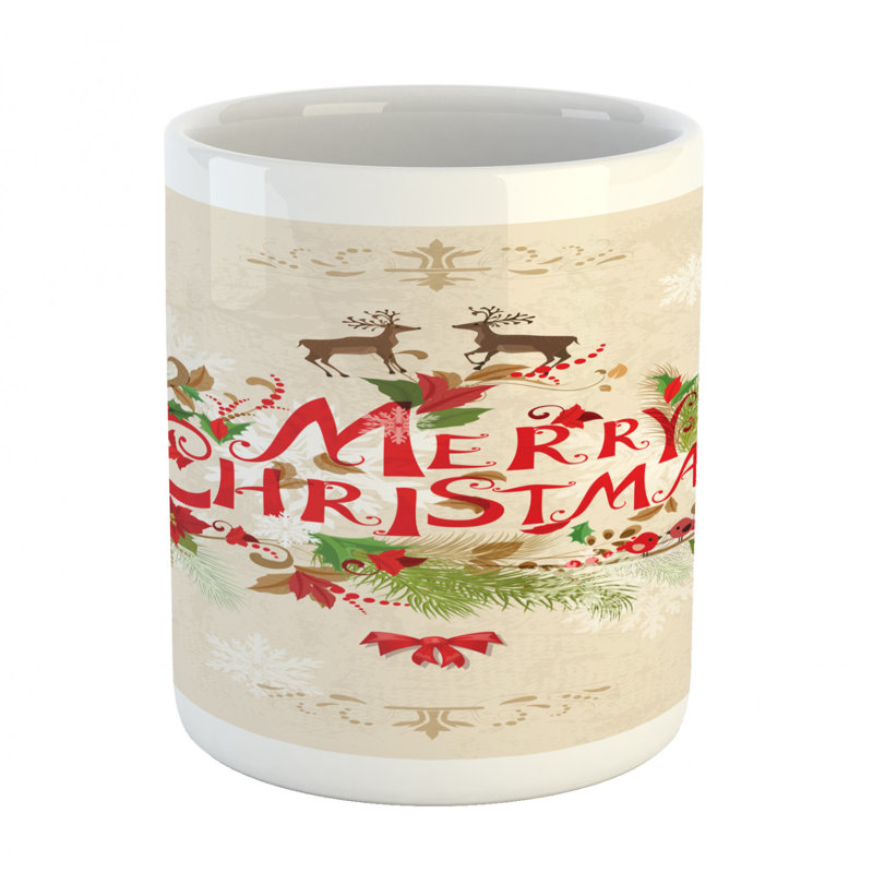 Grande tasse à café xmas voeu