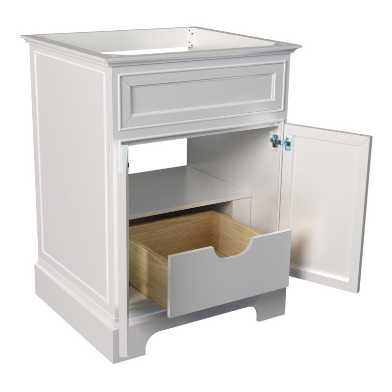 Shelby 24'' Single Bathroom Vanity Base Only, White