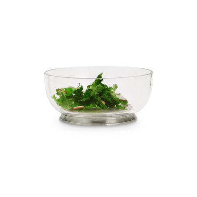 Round Crystal Salad Bowl