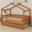 Lit en bois avec couchette-1076371909