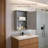 Gray Bathroom Wall Cabinet 1 Door 1 Shelf-1725572344