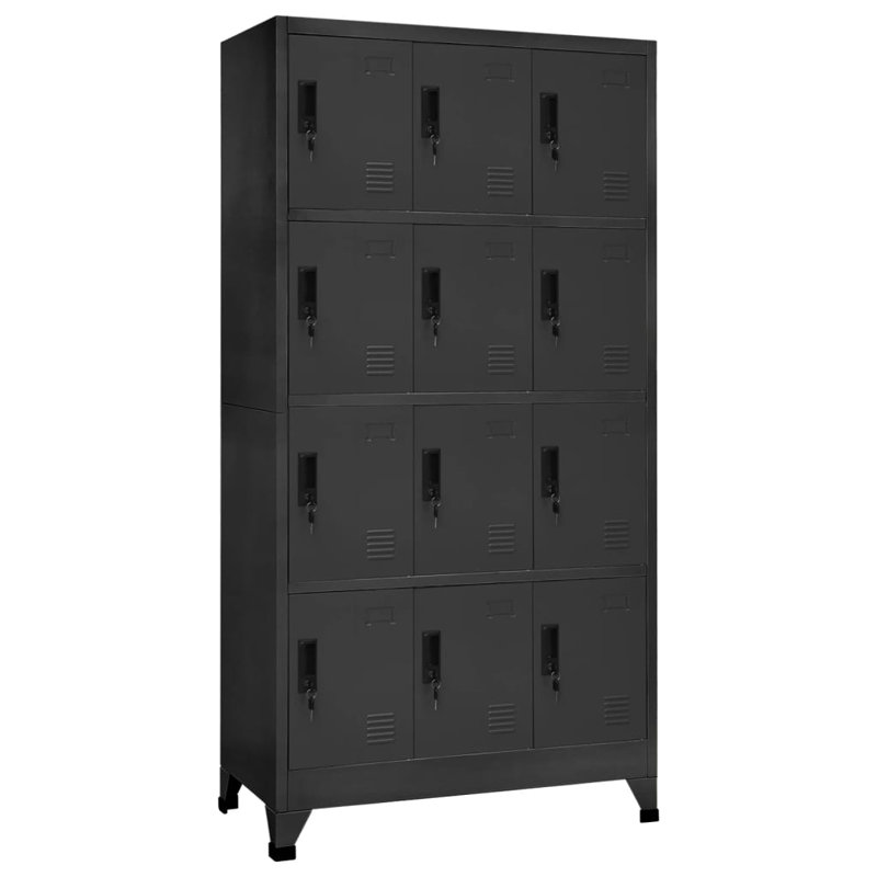 Vroman Metal 4 - Tier 90cm with Key, Anthracite