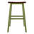 Satori Saddle Seat Bar Stool, Rustic Green And Walnut-427372387