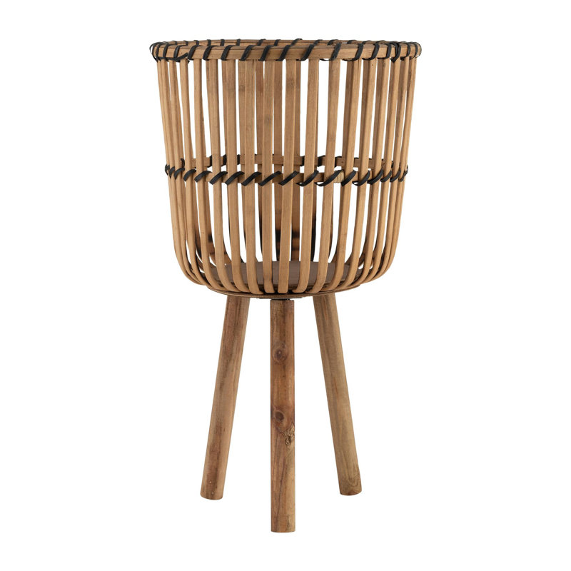 Includes plant rack flower pots, 26" H x 15" W x 15" D, Brown