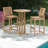 Westminster Teak 30 Inch Round Bar Table