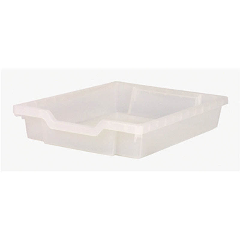 Clear Recyclable Polypropylene Cubby Storage Tray with Handles