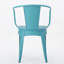 Ensemble de 3 pièces en métal KD, deux fauteuils inclinables, une table, fer thermolaqué, imperméable