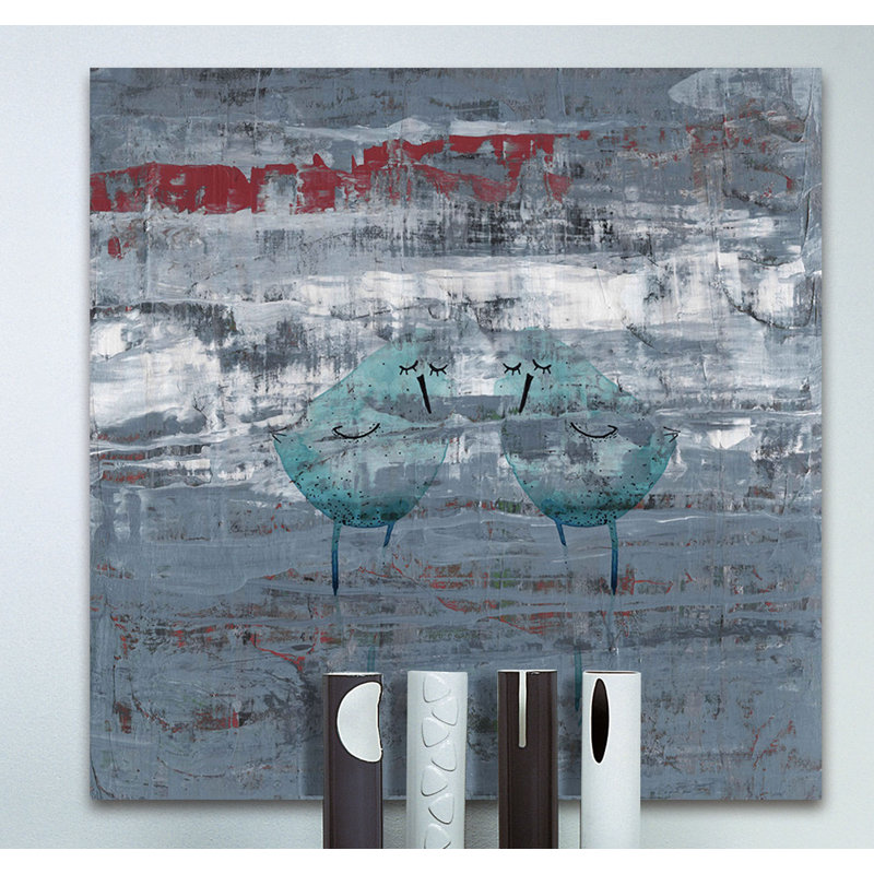 24" x 24" Blue Birds Canvas Wall Art