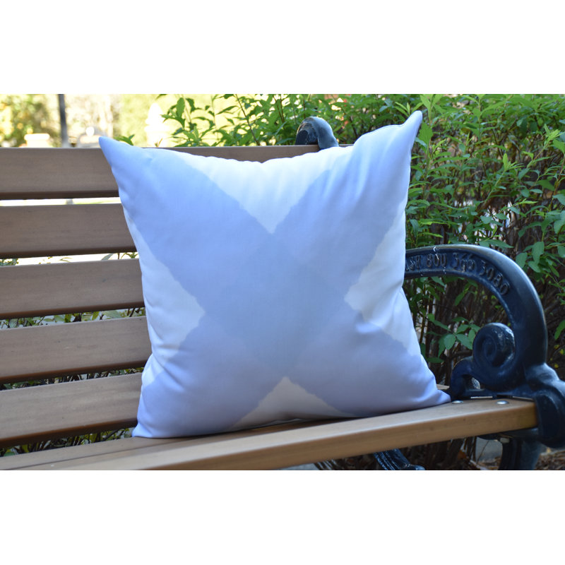 Nantucket Outdoor Reversible Throw Pillow, Blue, 20"x20"