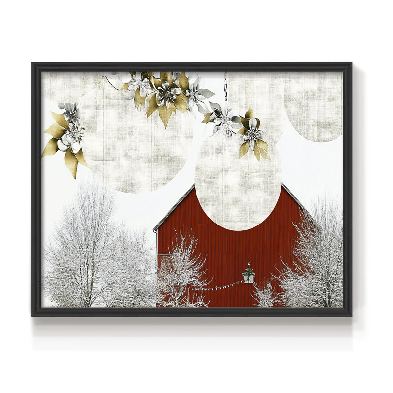 Chirstmas Art-DCV III - Reproduction encadrée - Restickable, H 16 po x l 20 po, Noir