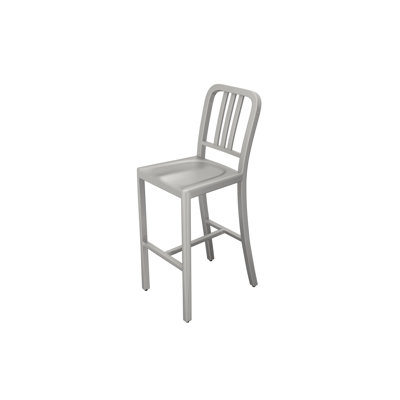 Navy Counter Stool with Metal Frame