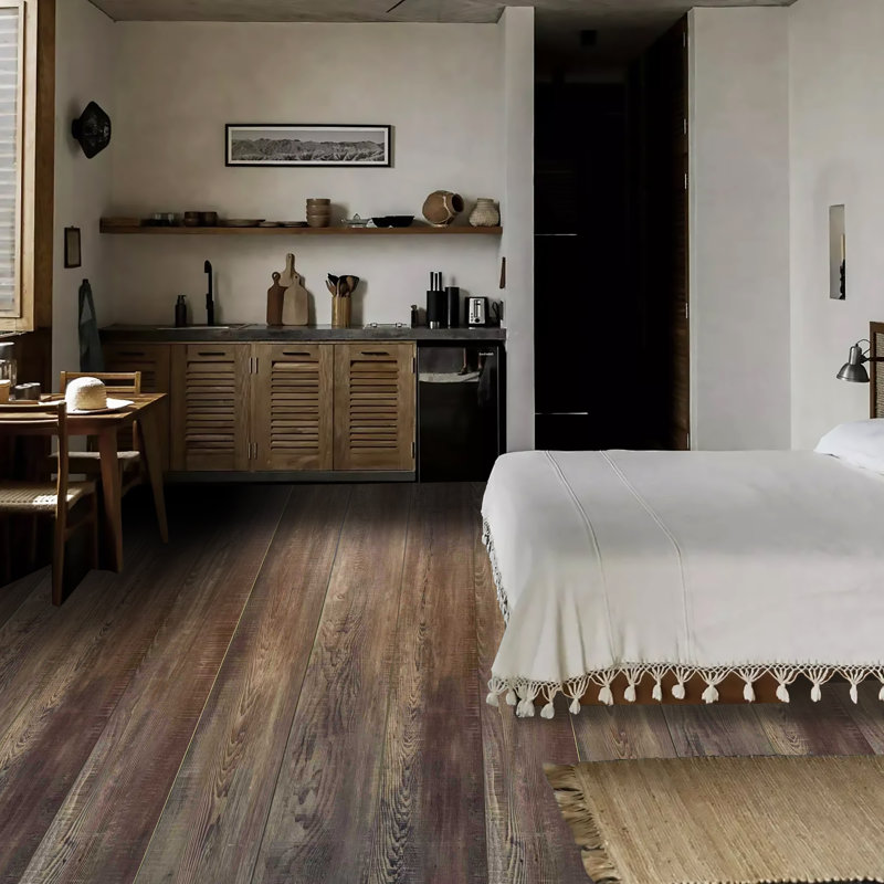 ADAMIF WPC 7''X48''X8mm  20mil Chestnut Heritage Luxury Vinyl Plank