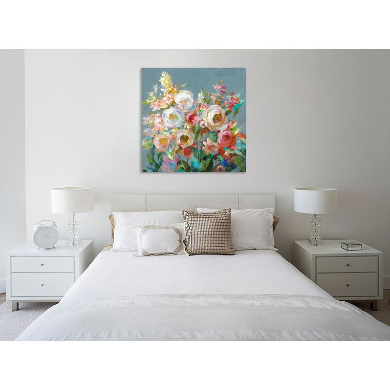 «Joy Of The Garden Square I», toile tendue par Danhui Nai, H 18 po x l 18 po x P 1,5 po