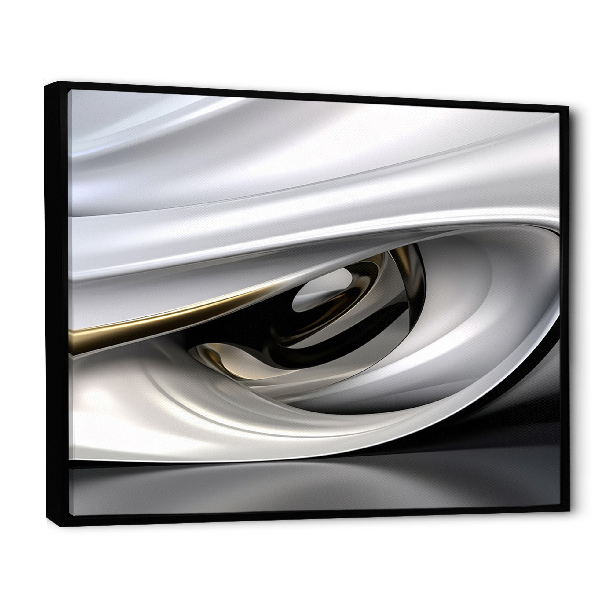 Latitude Run® Gold White Infinite Ripples | Wayfair