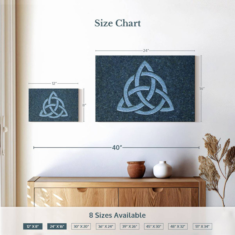 Adella Triquetra Symbol, 16" H x 24" W
